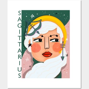 SAGITTARIUS GIRL Posters and Art